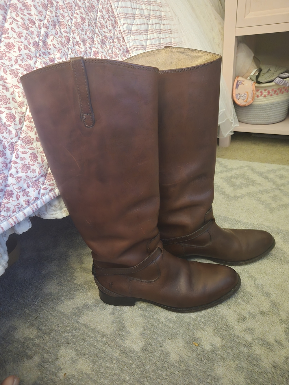 Frye Women's Brown Leather Riding Boots
